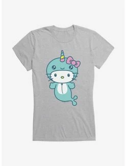 Outlet 💯 Hello Kitty Kawaii Vacation Narwhal Outfit 👧 Girls T-Shirt ✨ -Hello Kitty Sales Shop 18923973 hi
