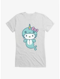 Outlet 💯 Hello Kitty Kawaii Vacation Narwhal Outfit 👧 Girls T-Shirt ✨ -Hello Kitty Sales Shop 18923987 hi