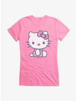 Budget 🎁 Hello Kitty Kawaii Vacation Polka Dot Swim Outfit 👧 Girls T-Shirt 🔔 -Hello Kitty Sales Shop 18924092 hi