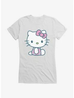Budget 🎁 Hello Kitty Kawaii Vacation Polka Dot Swim Outfit 👧 Girls T-Shirt 🔔