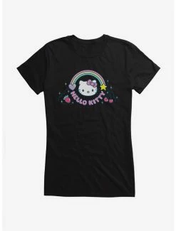 Brand new ✨ Hello Kitty Kawaii Vacation Rainbow Logo 👧 Girls T-Shirt 👏 -Hello Kitty Sales Shop 18924120 hi