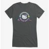 Brand new ✨ Hello Kitty Kawaii Vacation Rainbow Logo 👧 Girls T-Shirt 👏
