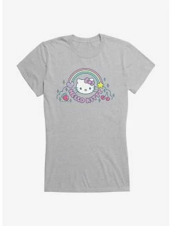 Brand new ✨ Hello Kitty Kawaii Vacation Rainbow Logo 👧 Girls T-Shirt 👏 -Hello Kitty Sales Shop 18924141 hi
