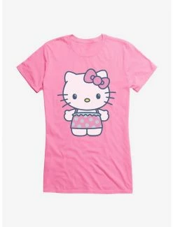 Budget 🤩 Hello Kitty Kawaii Vacation Ruffles Outfit 👧 Girls T-Shirt 🎉