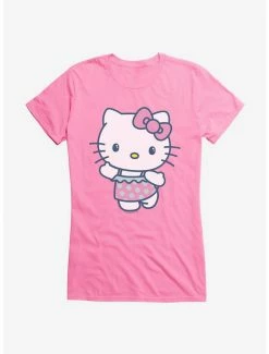 Flash Sale 🔥 Hello Kitty Kawaii Vacation Ruffles Swim Outfit 👧 Girls T-Shirt 😍 -Hello Kitty Sales Shop 18924344 hi