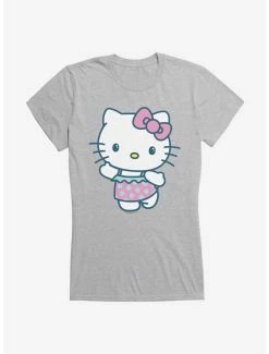Flash Sale 🔥 Hello Kitty Kawaii Vacation Ruffles Swim Outfit 👧 Girls T-Shirt 😍 -Hello Kitty Sales Shop 18924351 hi