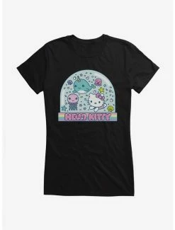 Best Sale 😉 Hello Kitty Kawaii Vacation Snow Globe 👧 Girls T-Shirt 🎉 -Hello Kitty Sales Shop 18924372 hi