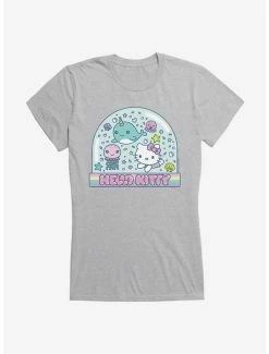 Best Sale 😉 Hello Kitty Kawaii Vacation Snow Globe 👧 Girls T-Shirt 🎉 -Hello Kitty Sales Shop 18924393 hi