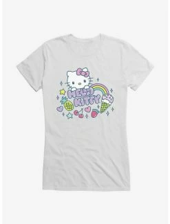 Cheap 😀 Hello Kitty Kawaii Vacation Sparkle Icon 👧 Girls T-Shirt 😀 -Hello Kitty Sales Shop 18924449 hi