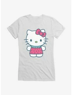 Best deal 🤩 Hello Kitty Kawaii Vacation Strawberry Outfit 👧 Girls T-Shirt ✔️ -Hello Kitty Sales Shop 18924491 hi