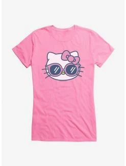 Flash Sale 😀 Hello Kitty Kawaii Vacation Sunnies 👧 Girls T-Shirt 🧨