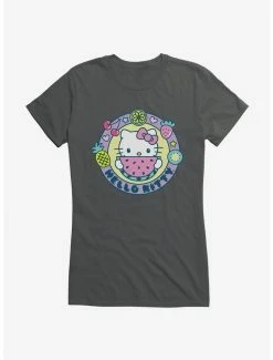Cheap 💯 Hello Kitty Kawaii Vacation Watermelon Icon 👧 Girls T-Shirt 💯 -Hello Kitty Sales Shop 18924547 hi