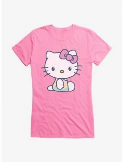 Hot Sale ⌛ Hello Kitty Kawaii Vacation Waves Swim Outfit 👧 Girls T-Shirt 👏 -Hello Kitty Sales Shop 18924638 hi