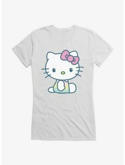Hot Sale ⌛ Hello Kitty Kawaii Vacation Waves Swim Outfit 👧 Girls T-Shirt 👏 -Hello Kitty Sales Shop 18924659 hi