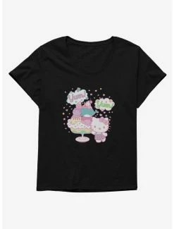 Wholesale 🎉 Hello Kitty Kawaii Vacation Dessert Time 👧 Girls T-Shirt Plus Size ⭐