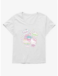 Wholesale 🎉 Hello Kitty Kawaii Vacation Dessert Time 👧 Girls T-Shirt Plus Size ⭐ -Hello Kitty Sales Shop 18924732 hi