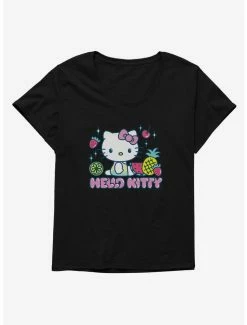Discount ✨ Hello Kitty Kawaii Vacation Fruity Icon 👧 Girls T-Shirt Plus Size 👏 -Hello Kitty Sales Shop 18924777 hi