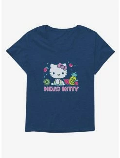 Discount ✨ Hello Kitty Kawaii Vacation Fruity Icon 👧 Girls T-Shirt Plus Size 👏 -Hello Kitty Sales Shop 18924795 hi