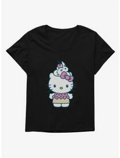 Promo 🌟 Hello Kitty Kawaii Vacation Ice Cream Outfit 👧 Girls T-Shirt Plus Size 🎉 -Hello Kitty Sales Shop 18924813 hi