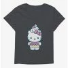 Promo 🌟 Hello Kitty Kawaii Vacation Ice Cream Outfit 👧 Girls T-Shirt Plus Size 🎉