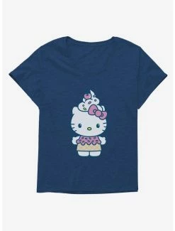 Promo 🌟 Hello Kitty Kawaii Vacation Ice Cream Outfit 👧 Girls T-Shirt Plus Size 🎉 -Hello Kitty Sales Shop 18924831 hi