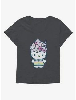 Promo 👏 Hello Kitty Kawaii Vacation Milkshake Outfit 👧 Girls T-Shirt Plus Size 🎁 -Hello Kitty Sales Shop 18924930 hi