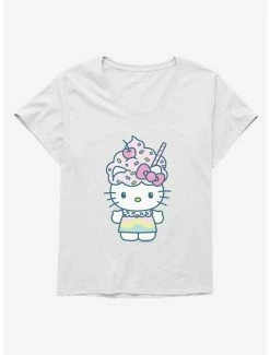 Promo 👏 Hello Kitty Kawaii Vacation Milkshake Outfit 👧 Girls T-Shirt Plus Size 🎁 -Hello Kitty Sales Shop 18924948 hi