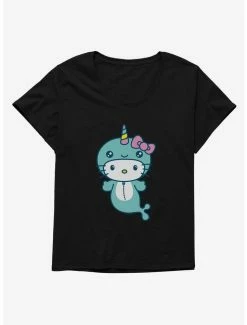 Buy 🛒 Hello Kitty Kawaii Vacation Narwhal Outfit 👧 Girls T-Shirt Plus Size 😉 -Hello Kitty Sales Shop 18924957 hi