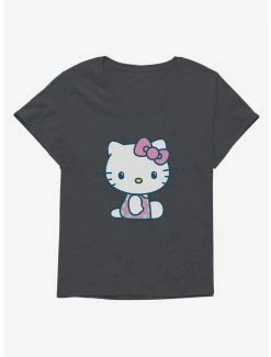 Deals ๐ Hello Kitty Kawaii Vacation Polka Dot Swim Outfit ๐ง Girls T-Shirt Plus Size ๐