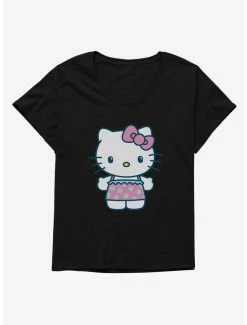 Flash Sale 🤩 Hello Kitty Kawaii Vacation Ruffles Outfit 👧 Girls T-Shirt Plus Size 💯 -Hello Kitty Sales Shop 18925281 hi