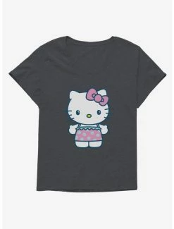 Flash Sale 🤩 Hello Kitty Kawaii Vacation Ruffles Outfit 👧 Girls T-Shirt Plus Size 💯 -Hello Kitty Sales Shop 18925290 hi