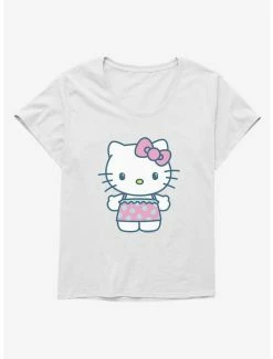 Flash Sale 🤩 Hello Kitty Kawaii Vacation Ruffles Outfit 👧 Girls T-Shirt Plus Size 💯 -Hello Kitty Sales Shop 18925308 hi
