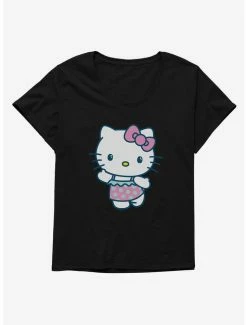 Promo 🎁 Hello Kitty Kawaii Vacation Ruffles Swim Outfit 👧 Girls T-Shirt Plus Size 😍 -Hello Kitty Sales Shop 18925317 hi