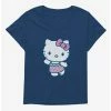 Promo 🎁 Hello Kitty Kawaii Vacation Ruffles Swim Outfit 👧 Girls T-Shirt Plus Size 😍