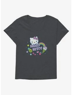 Best deal ✨ Hello Kitty Kawaii Vacation Sparkle Icon 👧 Girls T-Shirt Plus Size 👍 -Hello Kitty Sales Shop 18925398 hi