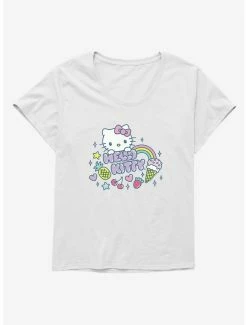 Best deal ✨ Hello Kitty Kawaii Vacation Sparkle Icon 👧 Girls T-Shirt Plus Size 👍 -Hello Kitty Sales Shop 18925416 hi