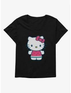 Outlet 😀 Hello Kitty Kawaii Vacation Watermelon Outfit 👧 Girls T-Shirt Plus Size 🛒 -Hello Kitty Sales Shop 18925533 hi