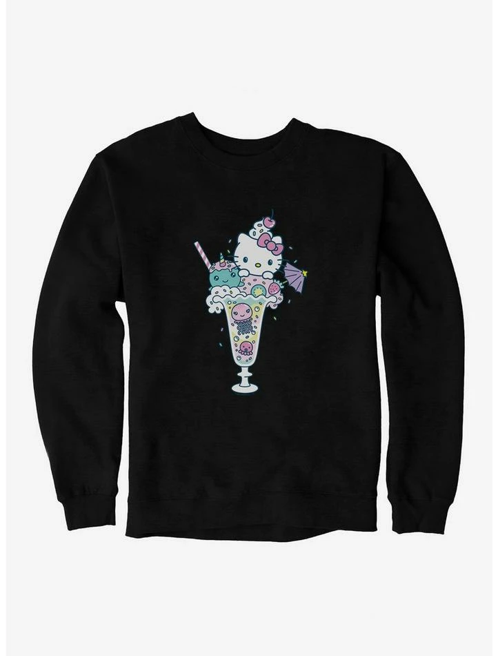 Cheap ๐ Hello Kitty Kawaii Vacation Milkshake Dreams Sweatshirt ๐งจ 2 Cheap ๐ Hello Kitty Kawaii Vacation Milkshake Dreams Sweatshirt ๐งจ - Image 2