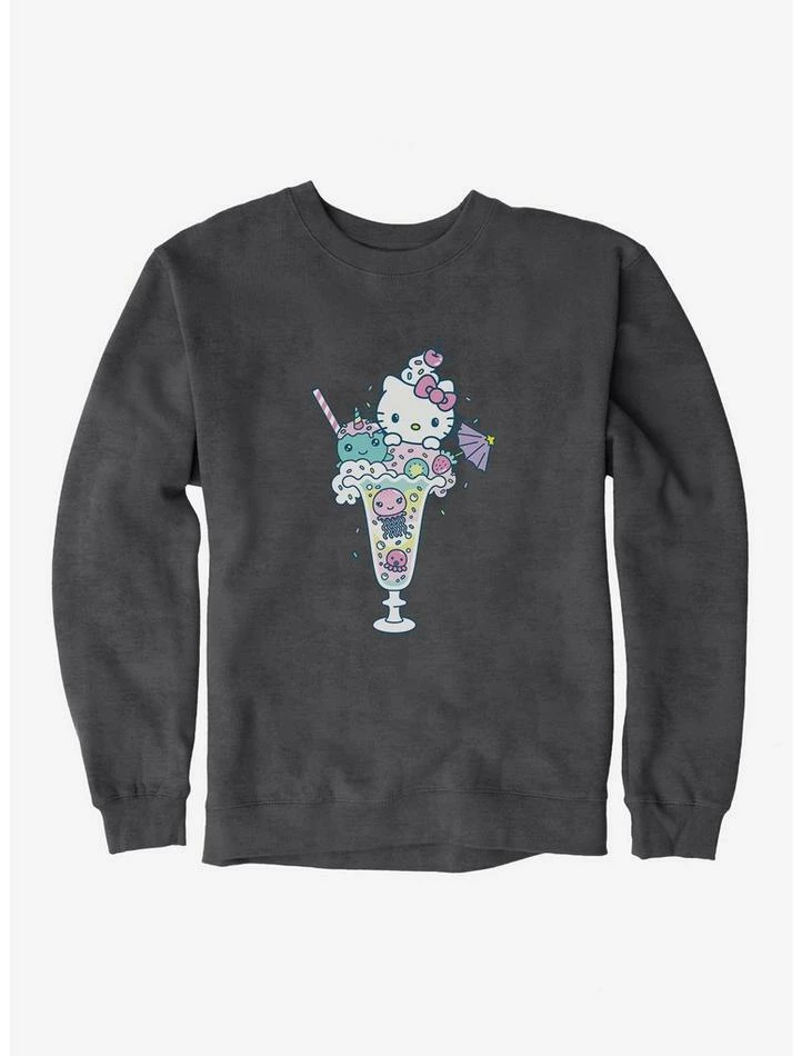 Cheap ๐ Hello Kitty Kawaii Vacation Milkshake Dreams Sweatshirt ๐งจ 3 Cheap ๐ Hello Kitty Kawaii Vacation Milkshake Dreams Sweatshirt ๐งจ - Image 3