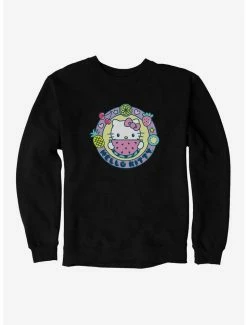 Budget 🛒 Hello Kitty Kawaii Vacation Watermelon Icon Sweatshirt 🔥 -Hello Kitty Sales Shop 18927371 hi