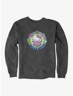 Budget 🛒 Hello Kitty Kawaii Vacation Watermelon Icon Sweatshirt 🔥 -Hello Kitty Sales Shop 18927378 hi