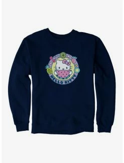 Budget 🛒 Hello Kitty Kawaii Vacation Watermelon Icon Sweatshirt 🔥 -Hello Kitty Sales Shop 18927392 hi