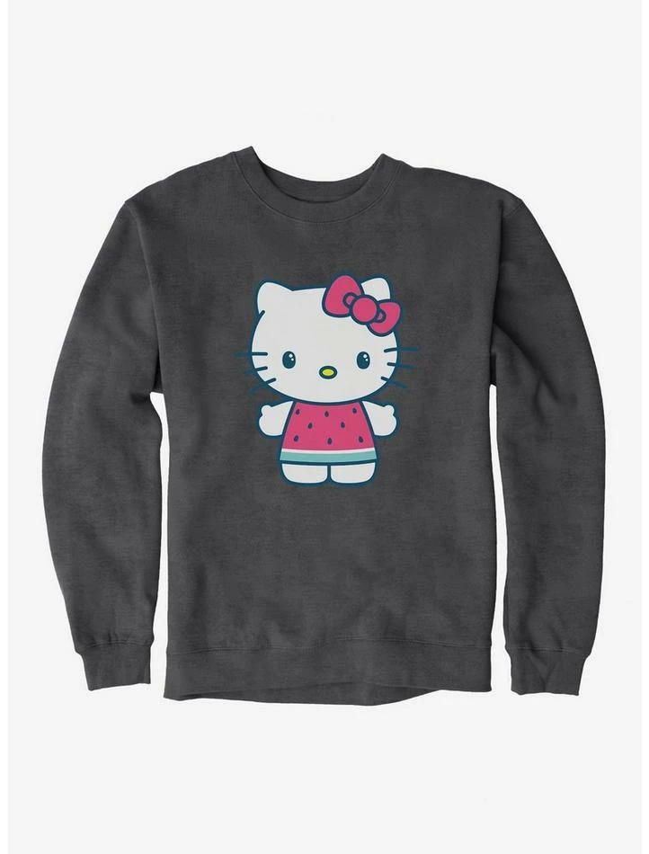 Cheap 🧨 Hello Kitty Kawaii Vacation Watermelon Outfit Sweatshirt ❤️ 2 Cheap 🧨 Hello Kitty Kawaii Vacation Watermelon Outfit Sweatshirt ❤️ - Image 2
