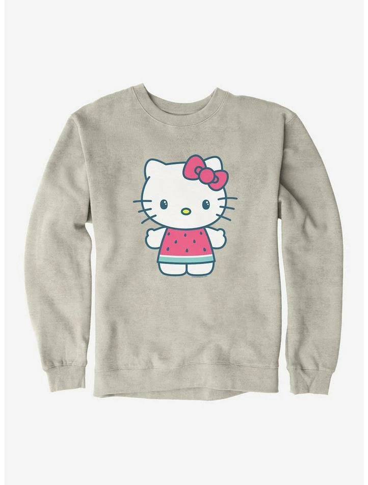 Cheap 🧨 Hello Kitty Kawaii Vacation Watermelon Outfit Sweatshirt ❤️ 4 Cheap 🧨 Hello Kitty Kawaii Vacation Watermelon Outfit Sweatshirt ❤️ - Image 4