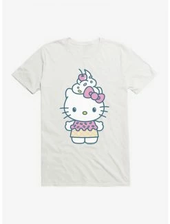 Best deal 🎉 Hello Kitty Kawaii Vacation Ice Cream Outfit T-Shirt ❤️ -Hello Kitty Sales Shop 18927852 hi