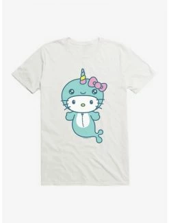 Best deal 🎁 Hello Kitty Kawaii Vacation Narwhal Outfit T-Shirt 👏 -Hello Kitty Sales Shop 18928122 hi