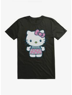 Best Pirce 😀 Hello Kitty Kawaii Vacation Ruffles Outfit T-Shirt 🔔 -Hello Kitty Sales Shop 18928311 hi