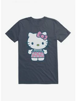 Best Pirce 😀 Hello Kitty Kawaii Vacation Ruffles Outfit T-Shirt 🔔 -Hello Kitty Sales Shop 18928347 hi
