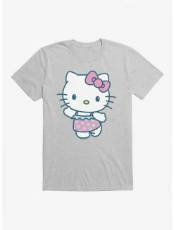 Flash Sale ⭐ Hello Kitty Kawaii Vacation Ruffles Swim Outfit T-Shirt ❤️ -Hello Kitty Sales Shop 18928428 hi