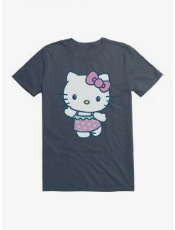 Flash Sale ⭐ Hello Kitty Kawaii Vacation Ruffles Swim Outfit T-Shirt ❤️ -Hello Kitty Sales Shop 18928437 hi